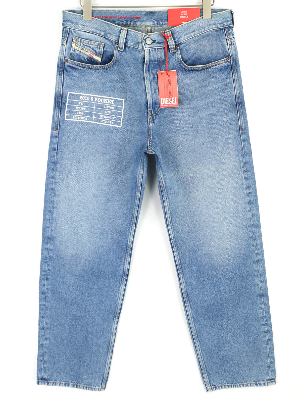 DIESEL 2010 9C16S vyriški džinsai W32/L32 laisvo kirpimo, vidutinio juosmens, tiesaus kirpimo, rekomenduojama mažmeninė kaina – 160 € 