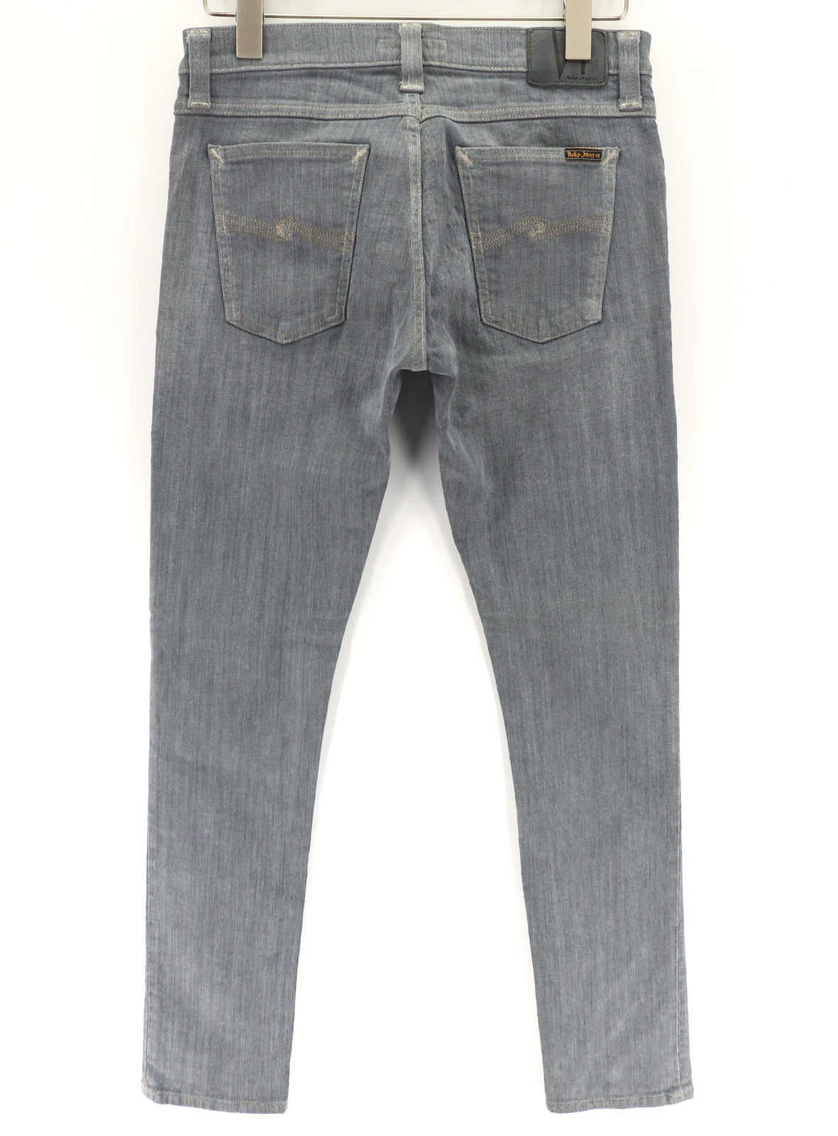 NUDIE JEANS Tight Long John Men Jeans W30/L32 Organic Charcoal Washed Slim Fit