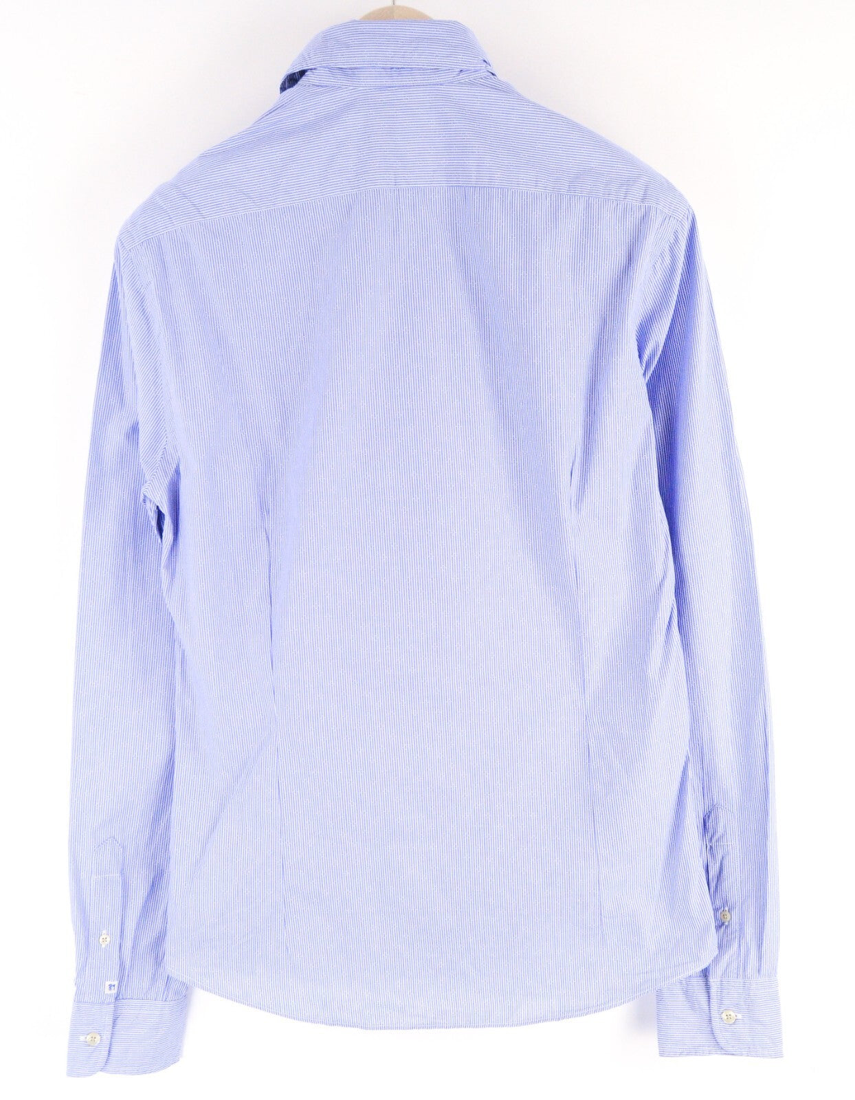 SCOTCH &amp; SODA vyriški marškinėliai S, ploni, mėlyni dryžuoti, medvilniniai, ilgomis rankovėmis.