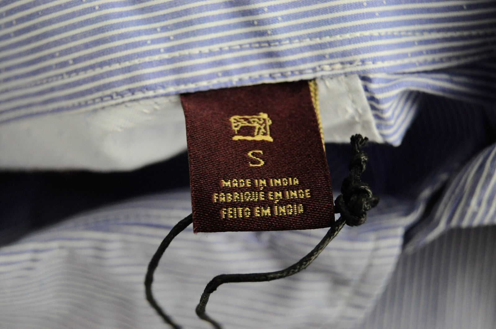 SCOTCH &amp; SODA vyriški marškinėliai S, ploni, mėlyni dryžuoti, medvilniniai, ilgomis rankovėmis.