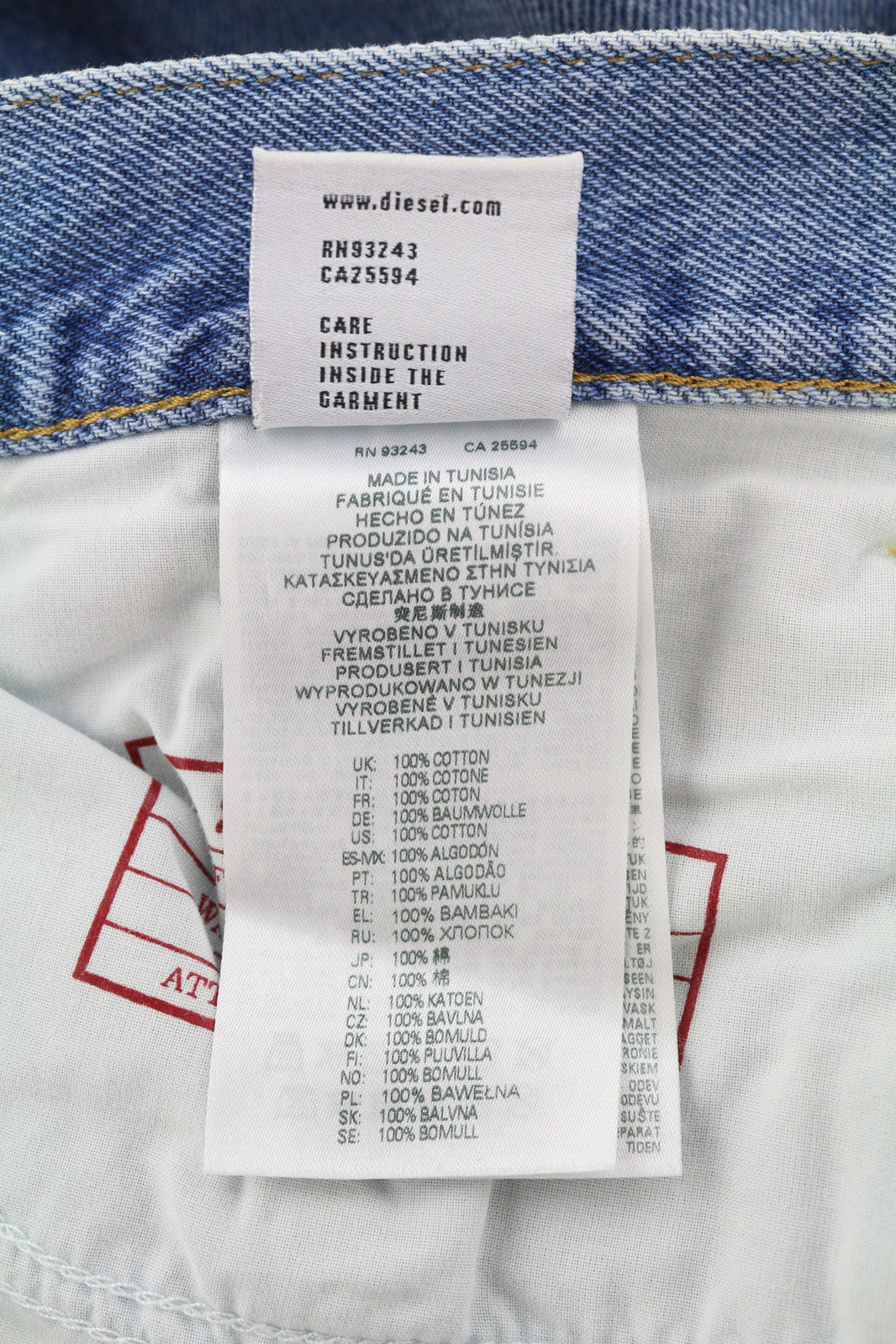 DIESEL 2010 9C16S Men Jeans W32/L32 Loose Fit Mid Waist Straight Leg RRP€160