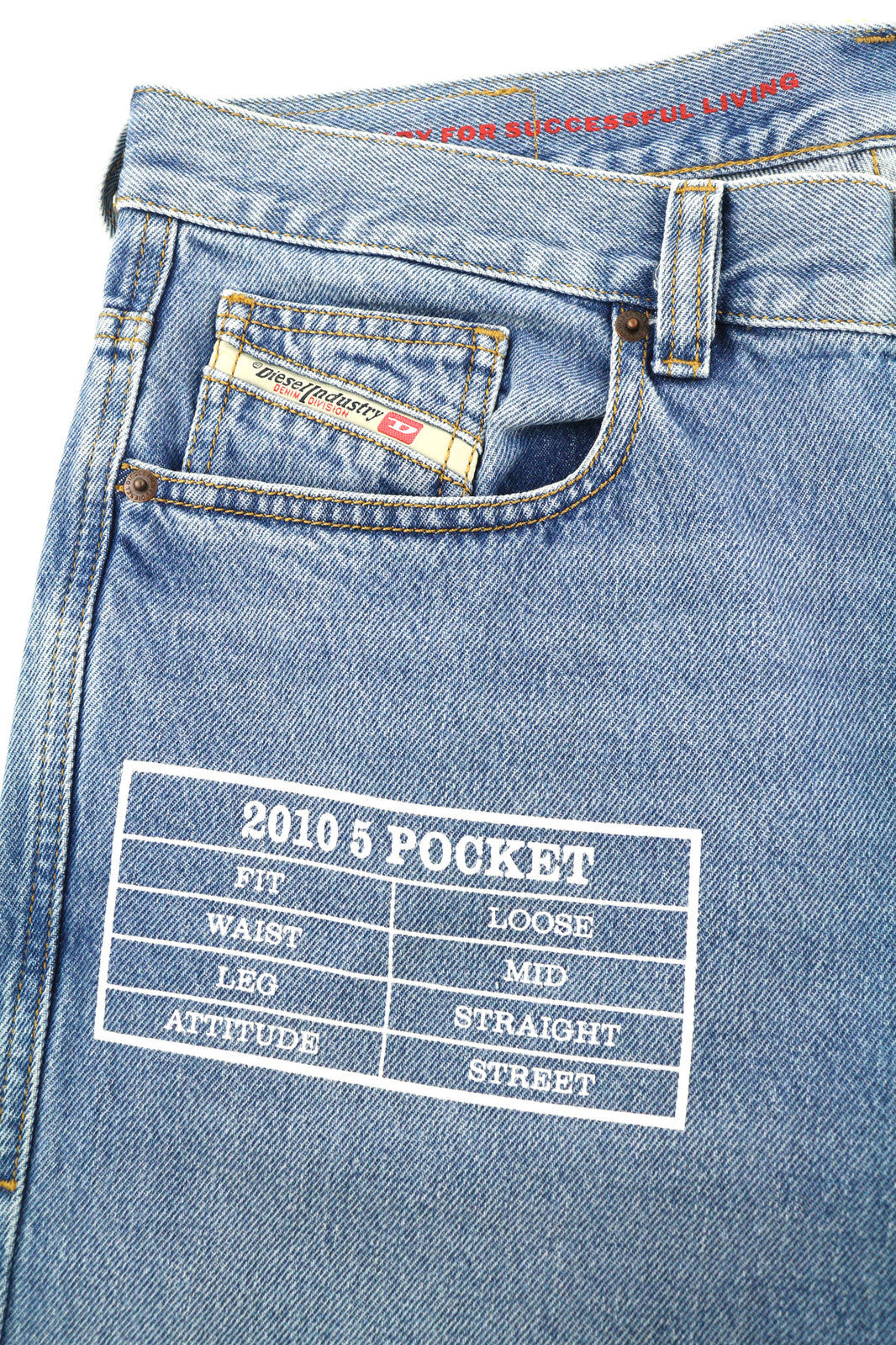 DIESEL 2010 9C16S Men Jeans W32/L32 Loose Fit Mid Waist Straight Leg RRP€160