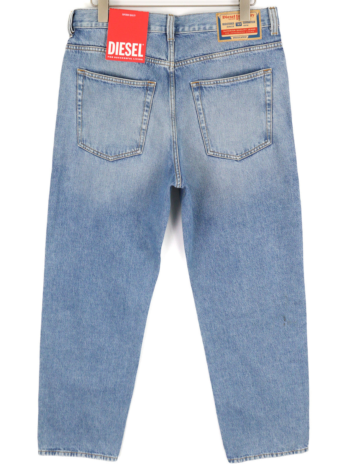 DIESEL 2010 9C16S Men Jeans W32/L32 Loose Fit Mid Waist Straight RRP€160 Blue