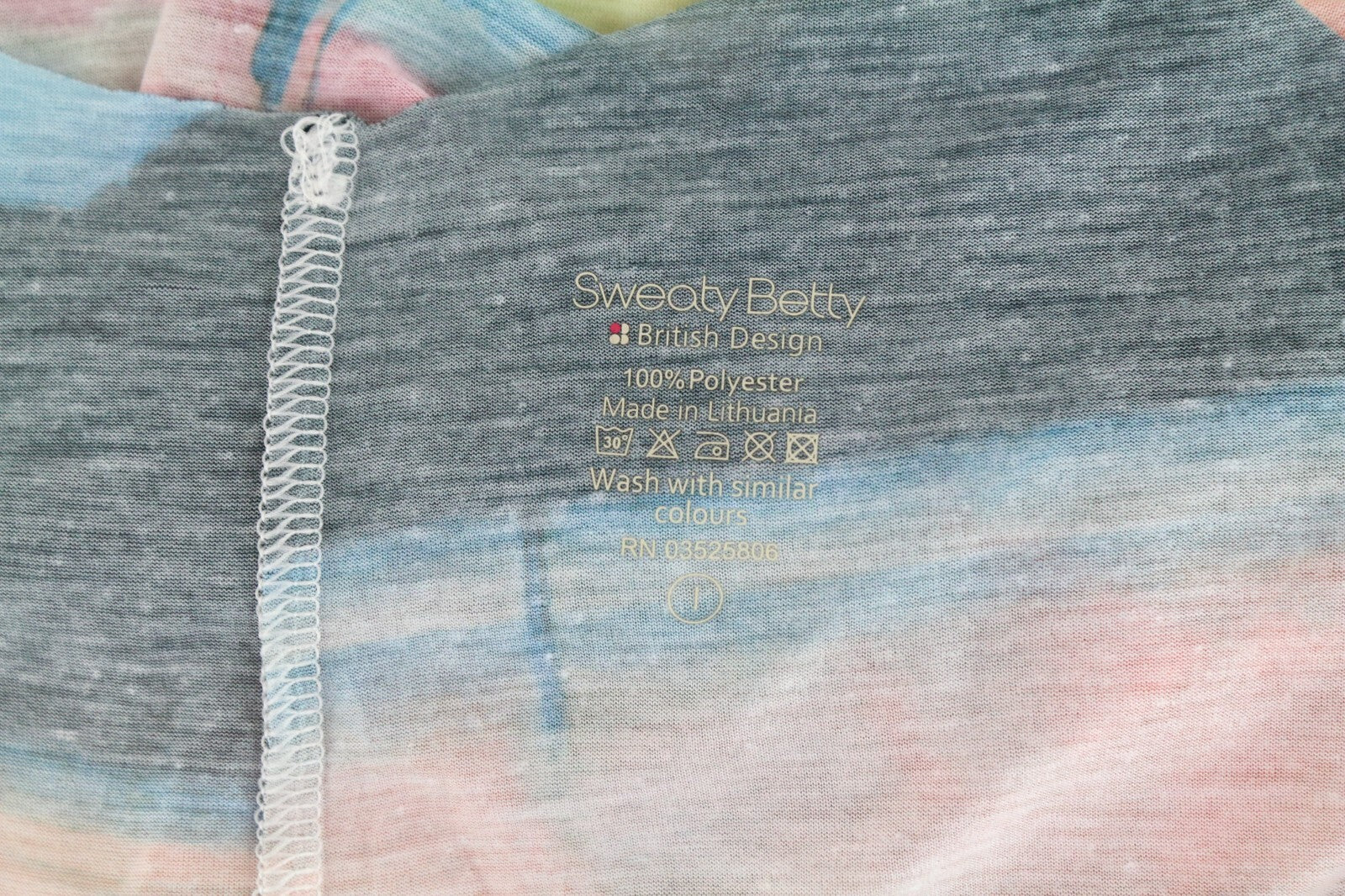 SWEATY BETTY L Rožiniai trumpi „Skipper“ bėgimo marškinėliai be rankovių 