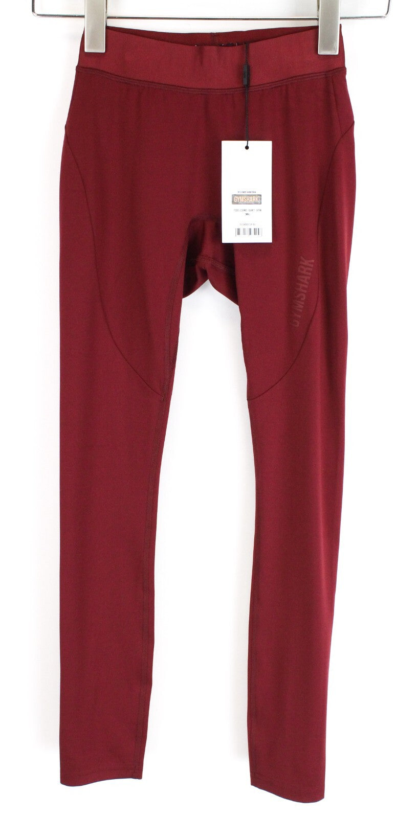 GYM SHARK moteriškos „Focus“ tamprės XS dydžio, raudonos, tamprios sportinės aprangos juosmens juosta su logotipu 