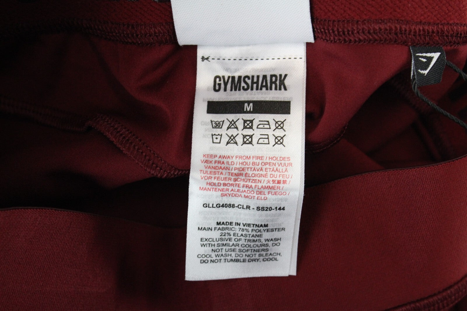 GYM SHARK moteriškos „Focus“ tamprės su raudonu tampriu sportinės aprangos logotipu 