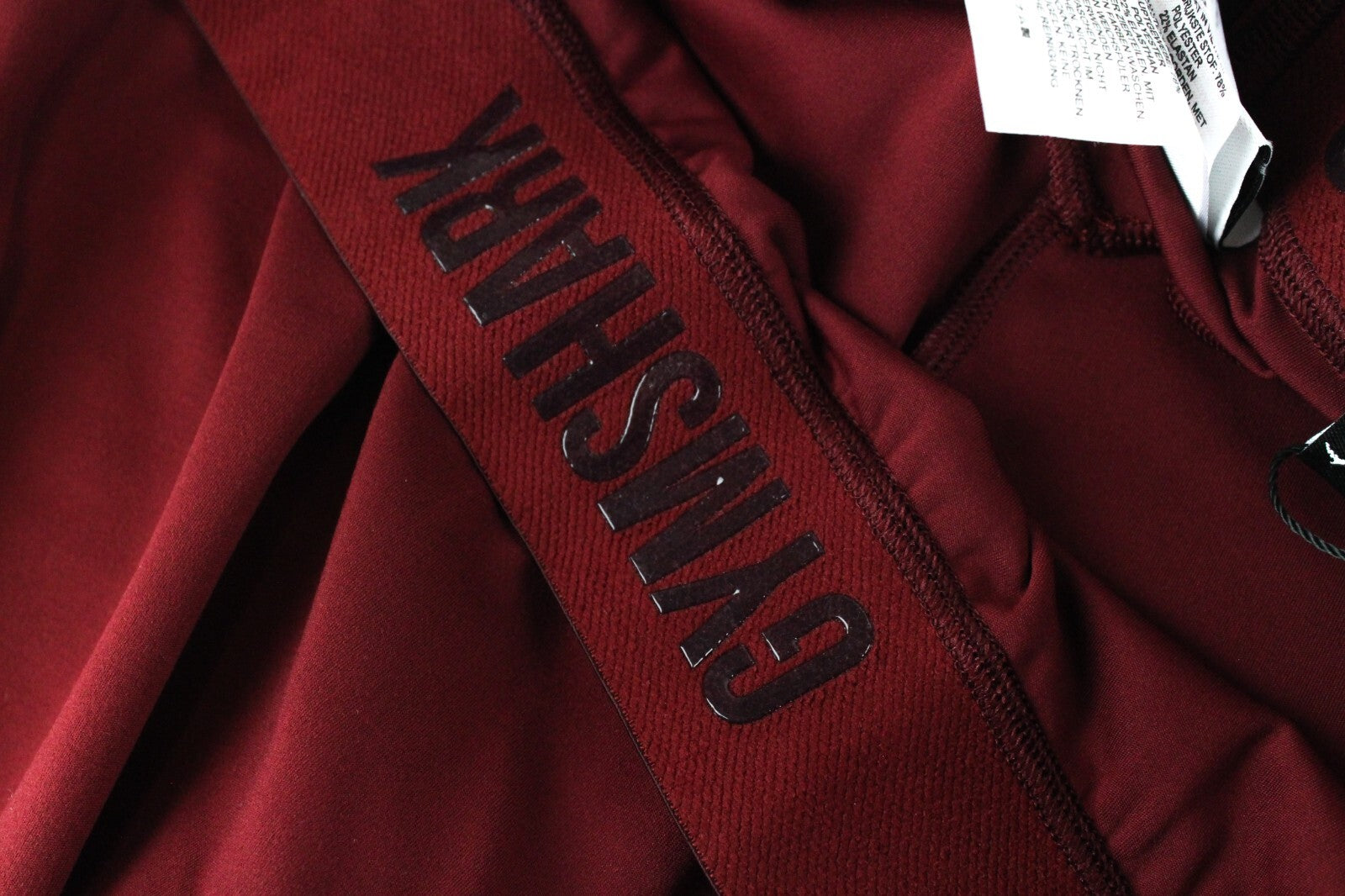 GYM SHARK moteriškos „Focus“ tamprės su raudonu tampriu sportinės aprangos logotipu 