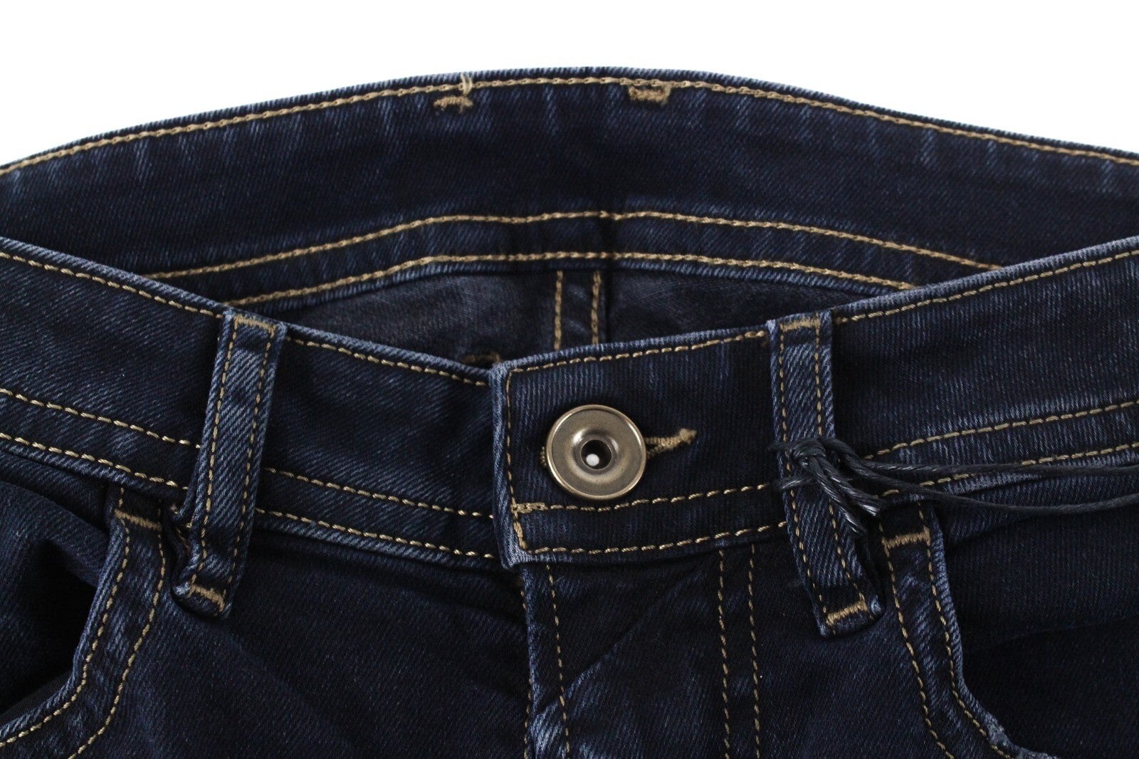 DIESEL vyriški džinsai W28/L32 Thommer 069GM aptempti, tamsiai mėlyni, plėšyti, tamprūs. 