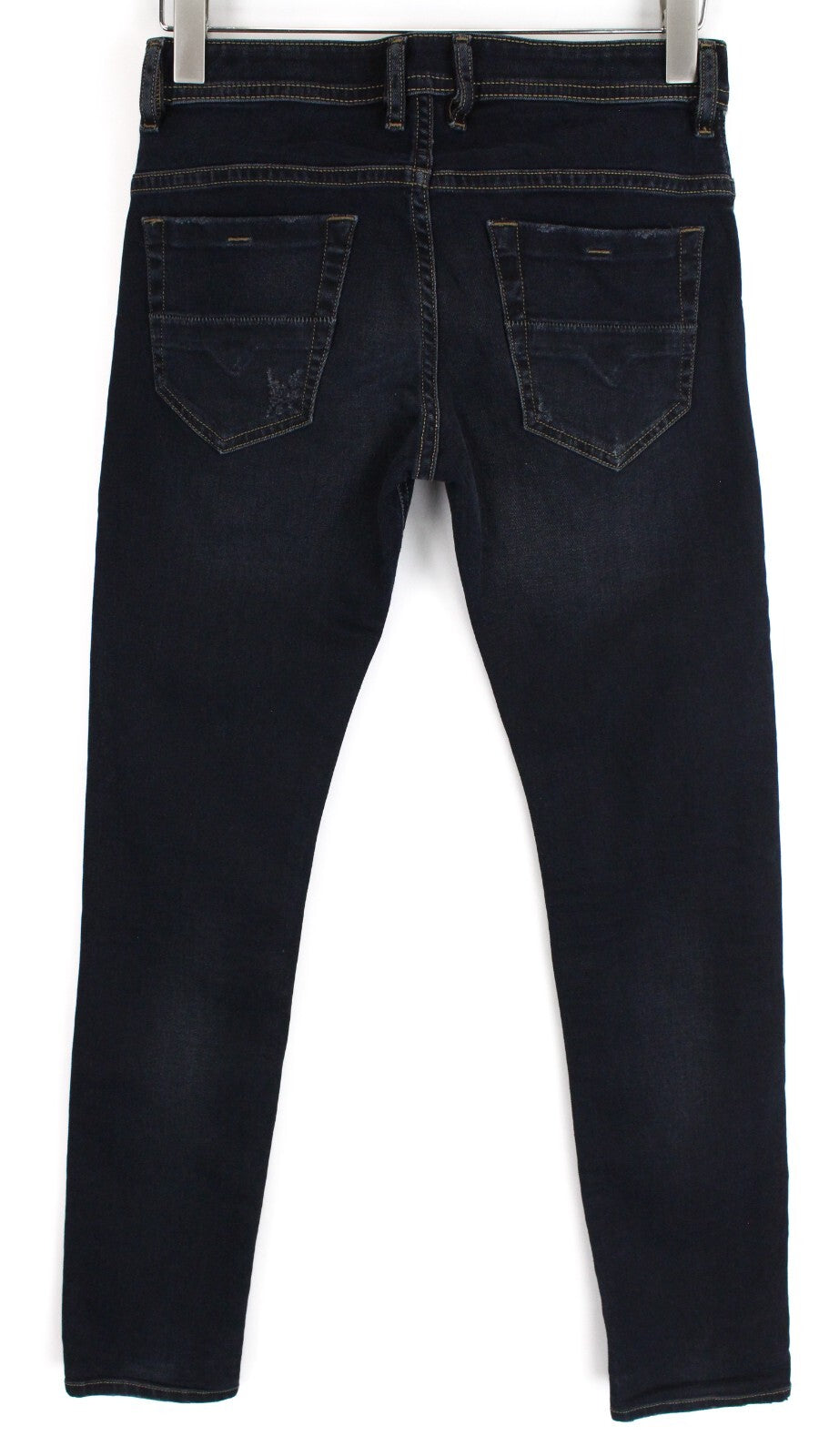 DIESEL Men Jeans W28/L32 Thommer 069GM Skinny Fit Dark Blue Ripped Stretch