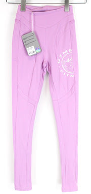 GYM SHARK moteriškos „Legacy“ fitneso tamprės XS dydžio, violetinės, tamprios, sportinės aprangos logotipas 