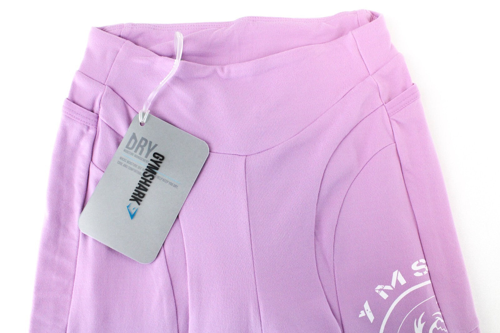 GYM SHARK moteriškos „Legacy“ fitneso tamprės XS dydžio, violetinės, tamprios, sportinės aprangos logotipas 