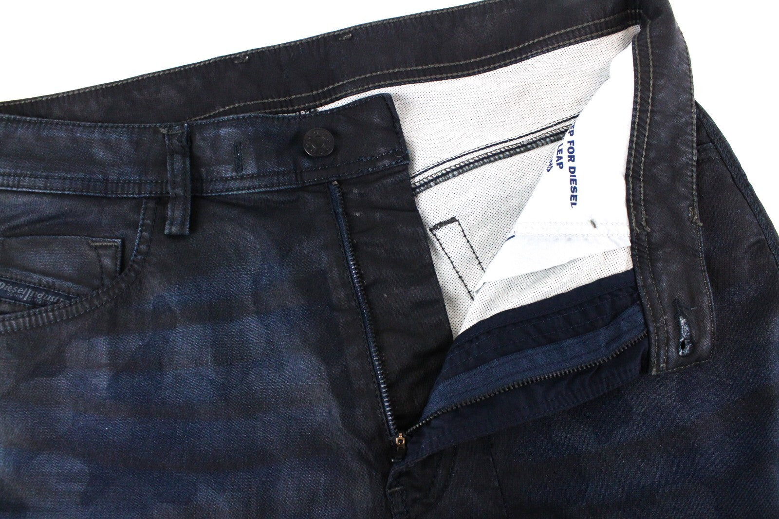 DIESEL Men Jeans W28/L32 Narrot CB-NE 0686J Sweat Jogg Waxed Stretch Pattern