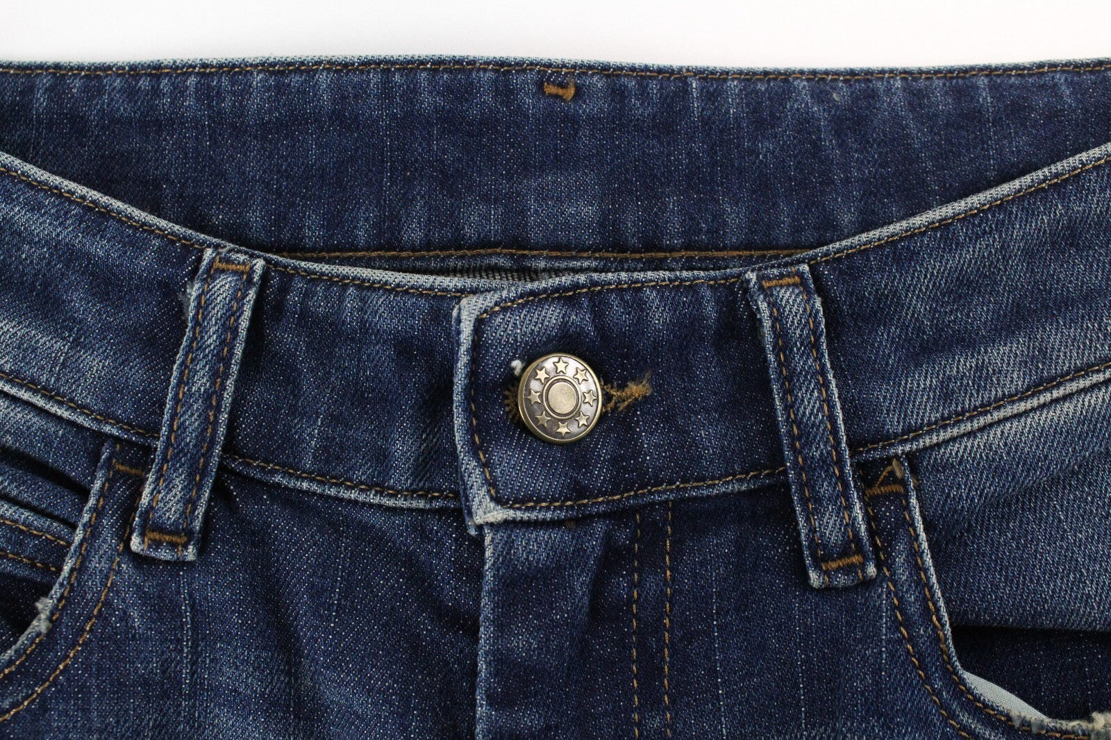 DIESEL moteriški džinsai W26/L32 D-Eiselle 089AR Boyfriend Fit mėlyni, tamprūs, tiesūs 