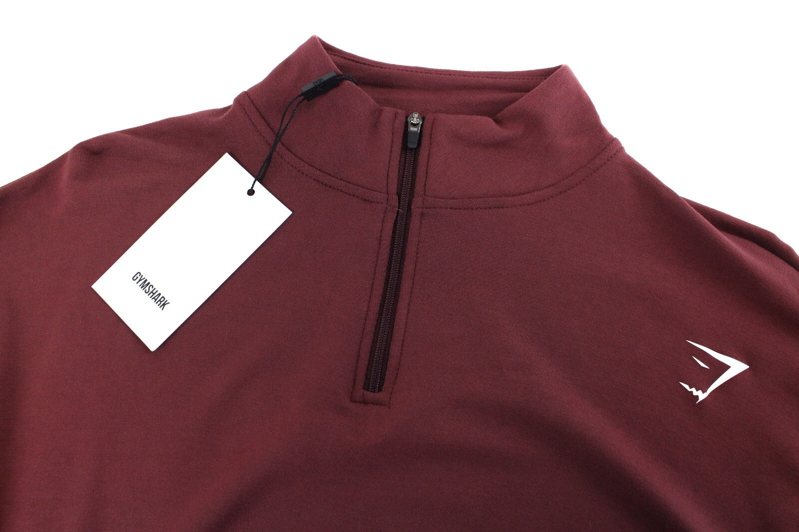 GYM SHARK moteriškas Pippa džemperis S dydžio vyšnių rudos spalvos ilgomis rankovėmis, tamprus sportinis trumpas 
