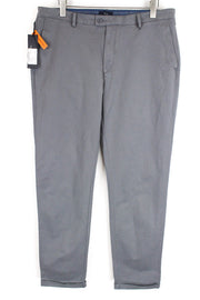 HARMONT & BLAINE Men Trousers 54 Stretch Cotton Grey Flat Front Regular Fit