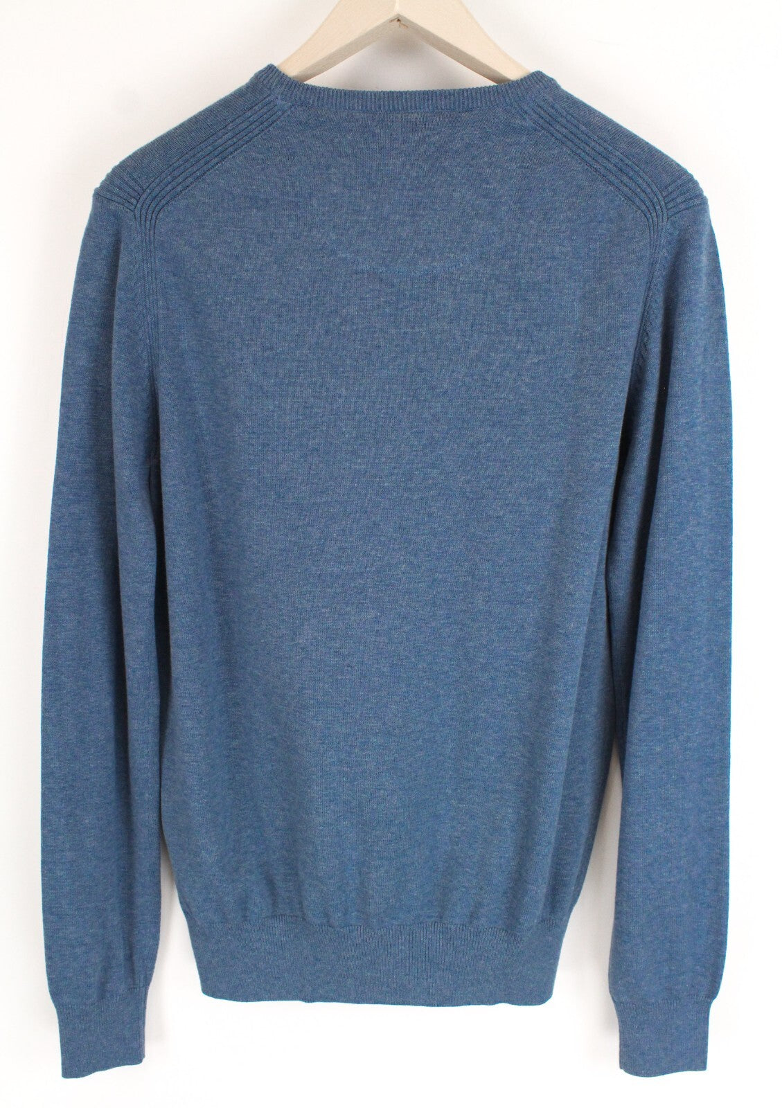 „STATE OF ART“ vyriškas megztinis S dydžio mėlynas medvilninis ilgomis rankovėmis megztinis 