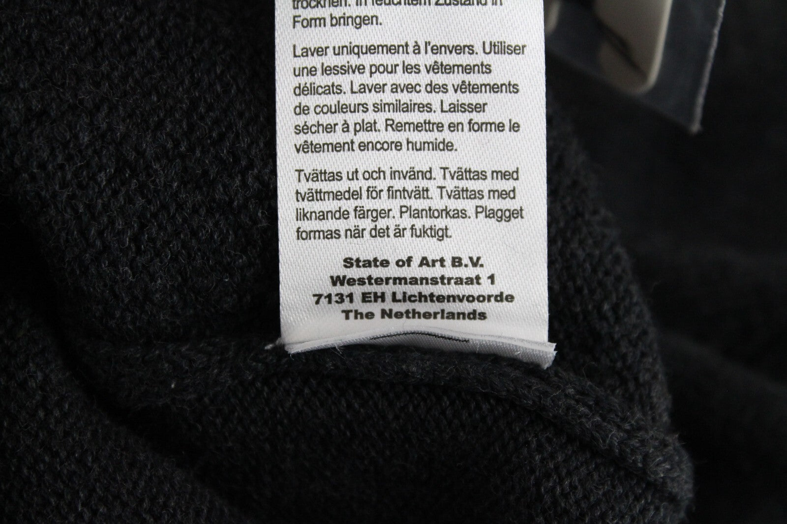 „STATE OF ART“ vyriškas džemperis pilkas ilgomis rankovėmis su medvilne 