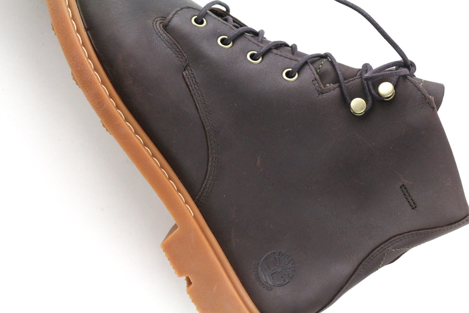 TIMBERLAND AFHP-A5050 vyriški batai EU43.5/44 tamsiai rudi odiniai aukštakulniai su raišteliais 