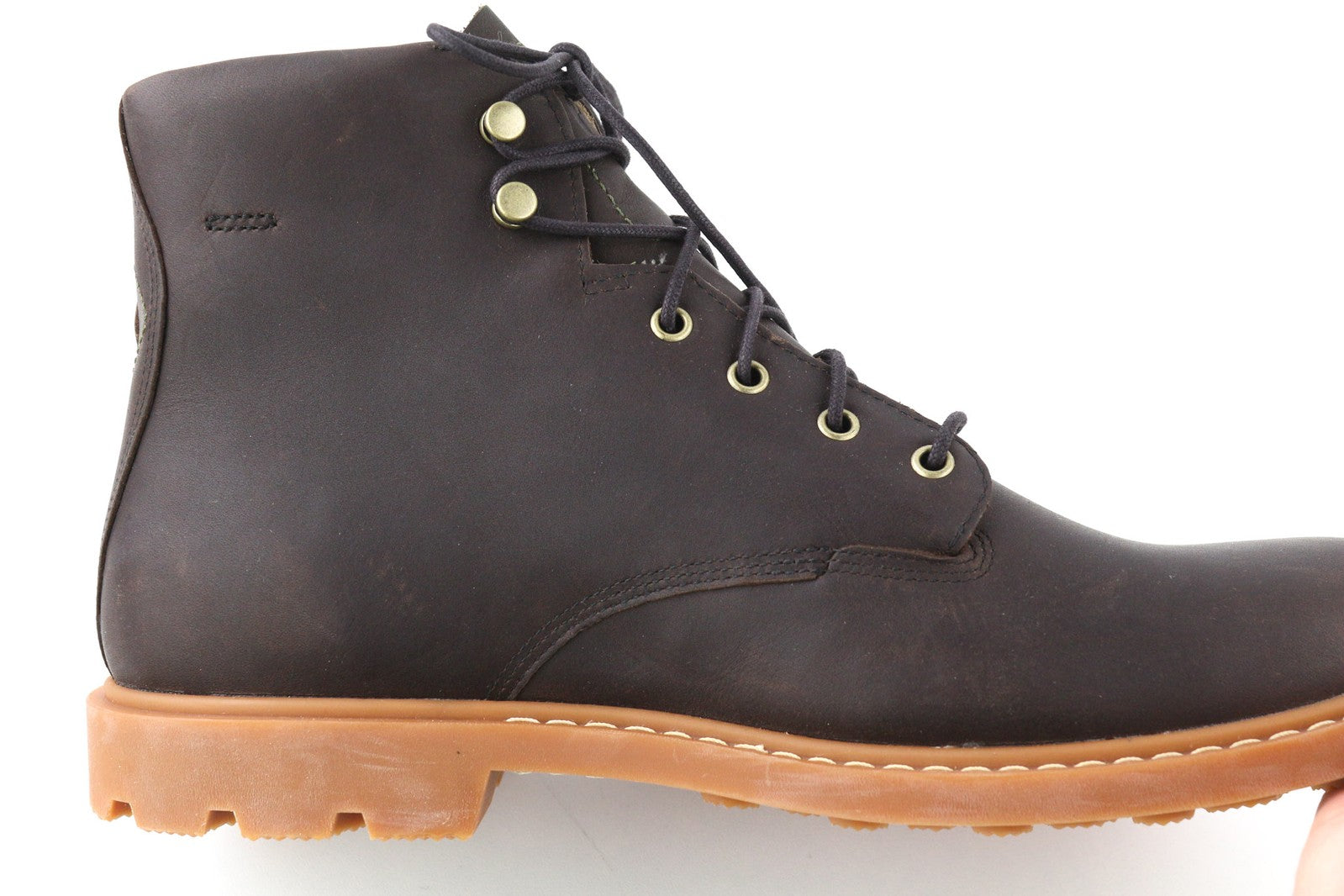 TIMBERLAND AFHP-A5050 vyriški batai EU43.5/44 tamsiai rudi odiniai aukštakulniai su raišteliais 