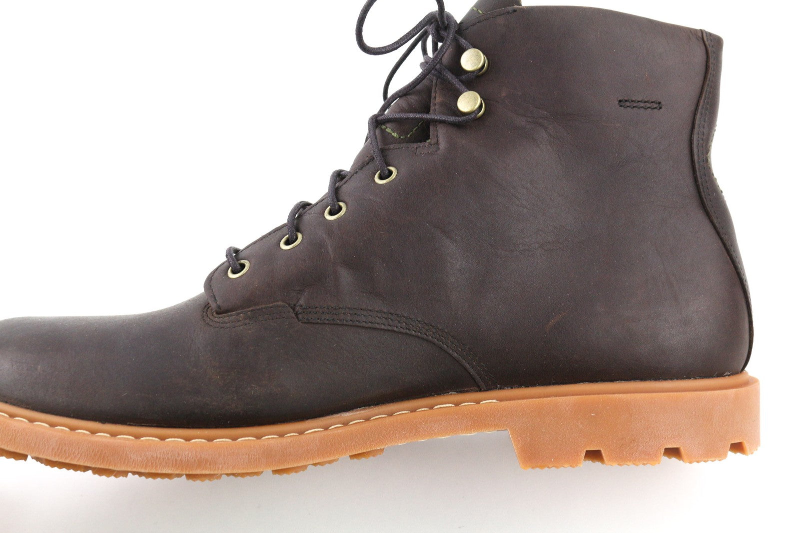 TIMBERLAND AFHP-A5050 vyriški batai EU43.5/44 tamsiai rudi odiniai aukštakulniai su raišteliais 