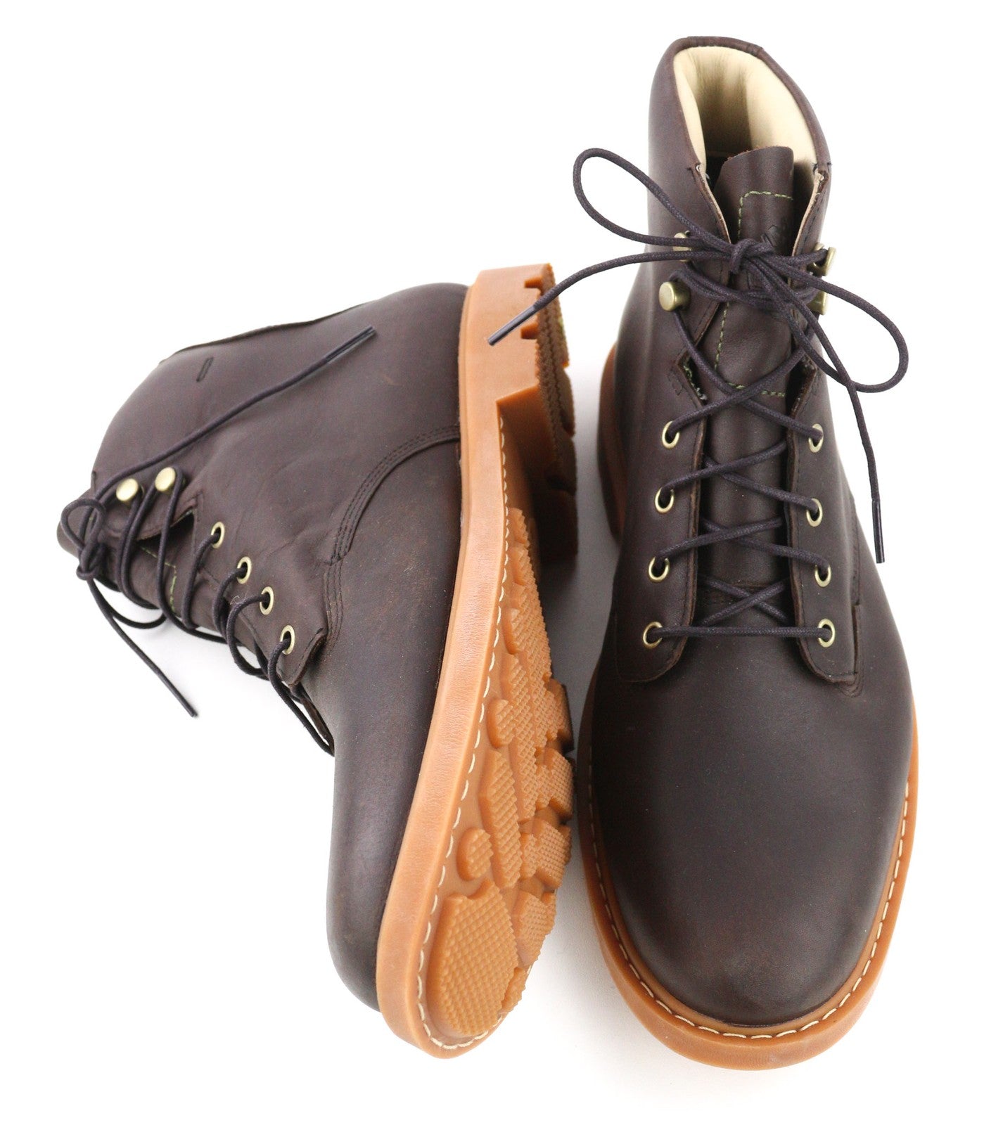 TIMBERLAND AFHP-A5050 vyriški batai EU43.5/44 tamsiai rudi odiniai aukštakulniai su raišteliais 