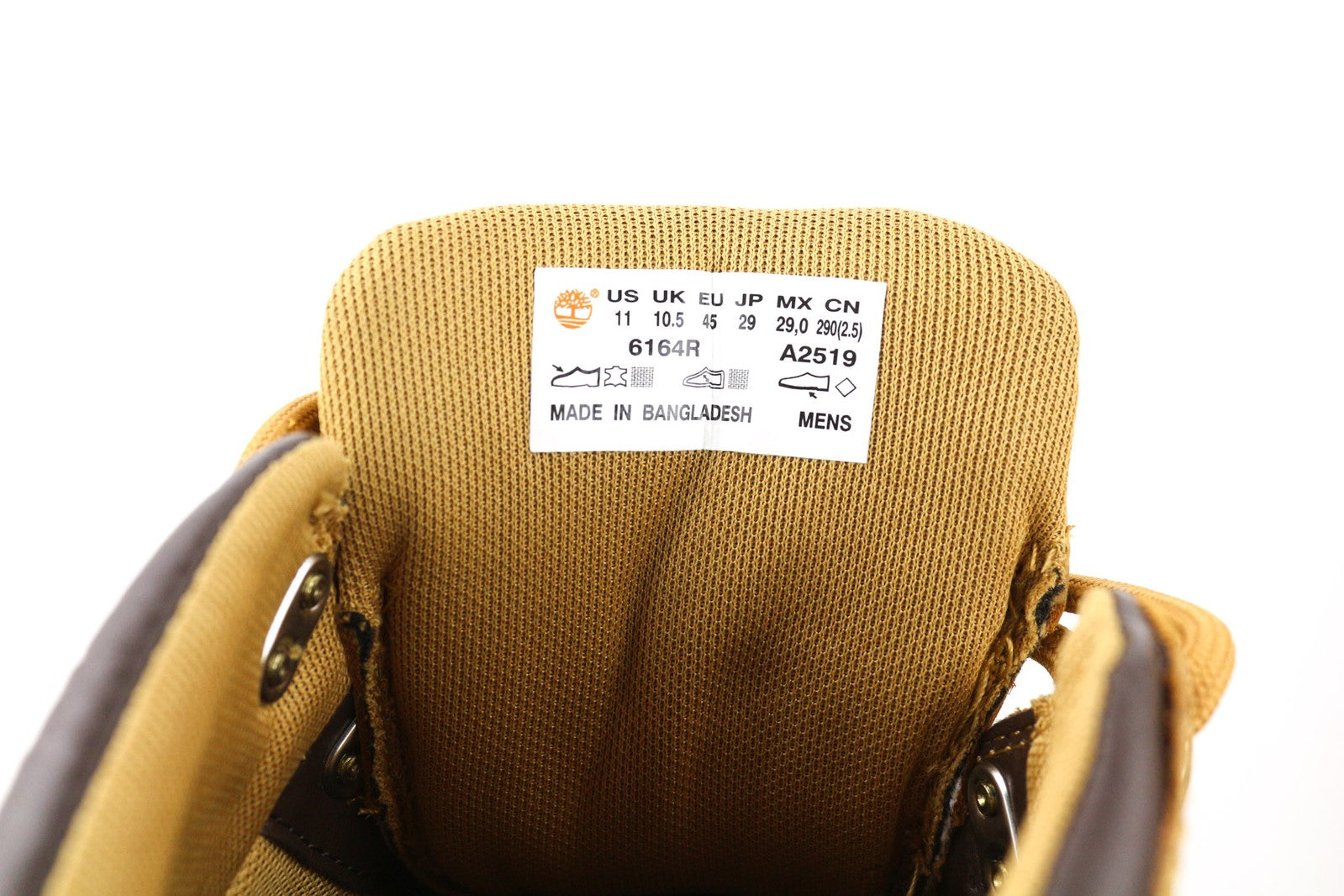 TIMBERLAND 6164R-A2519 vyriški batai EU45/45.5 rudi odiniai laisvalaikio aukštakulniai 