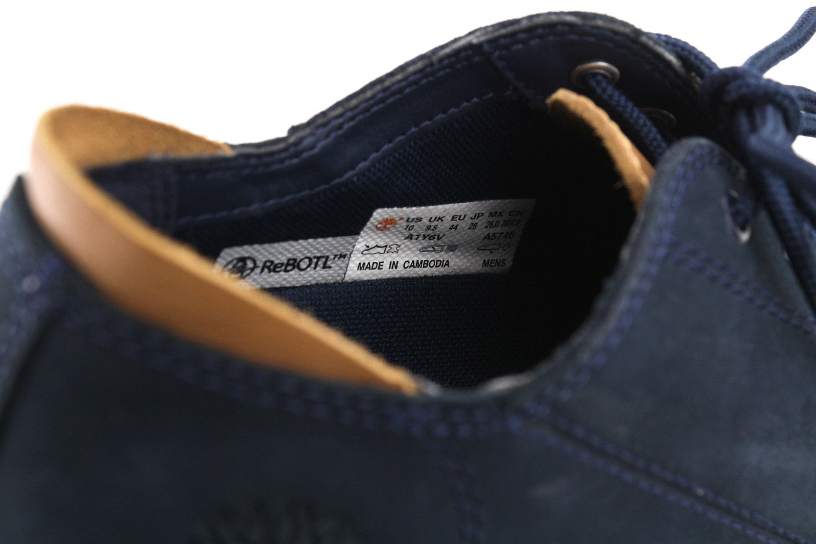 TIMBERLAND A1Y6V-A4646 vyriški sportbačiai EU44/44.5 tamsiai mėlyni odiniai žemapadžiai batai 