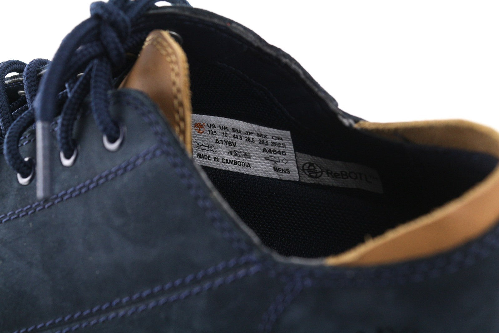 TIMBERLAND A1Y6V-A4646 vyriški sportbačiai EU44/44.5 tamsiai mėlyni odiniai žemapadžiai batai 