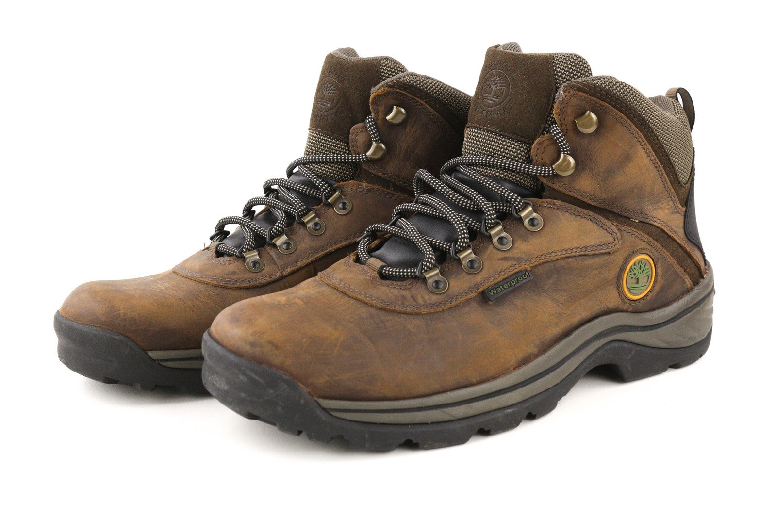 TIMBERLAND 12135-A5946 vyriški batai EU44/44.5 rudi odiniai aukštakulniai su raišteliais laisvalaikiui 