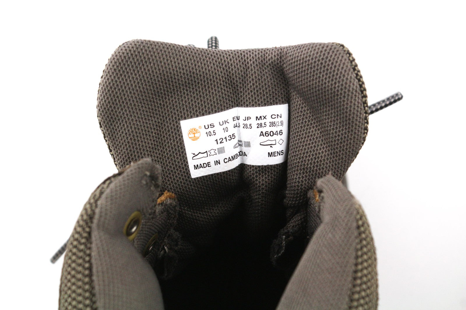 TIMBERLAND 12135-A5946 vyriški batai EU44/44.5 rudi odiniai aukštakulniai su raišteliais laisvalaikiui 