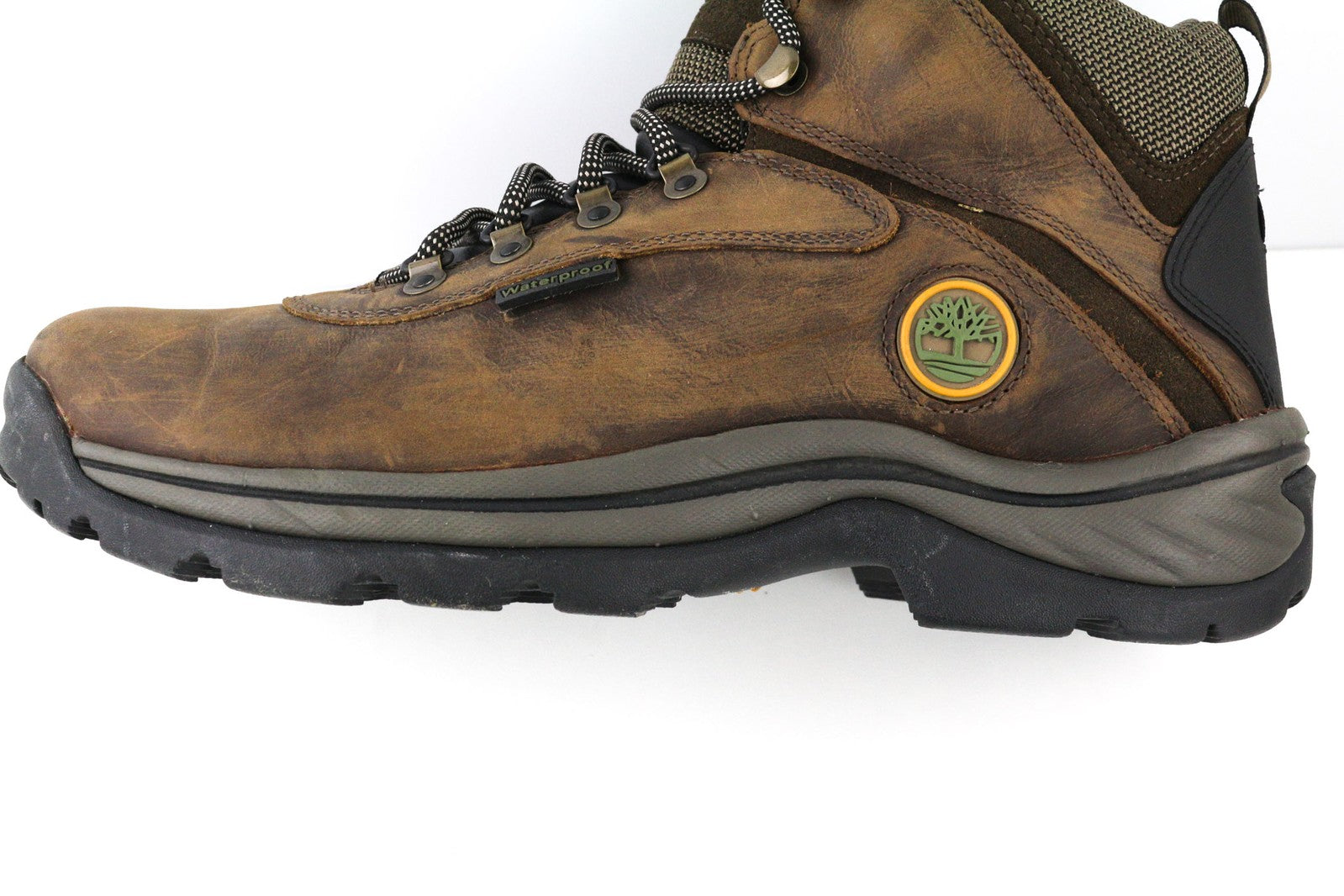 TIMBERLAND 12135-A5946 vyriški batai EU44/44.5 rudi odiniai aukštakulniai su raišteliais laisvalaikiui 