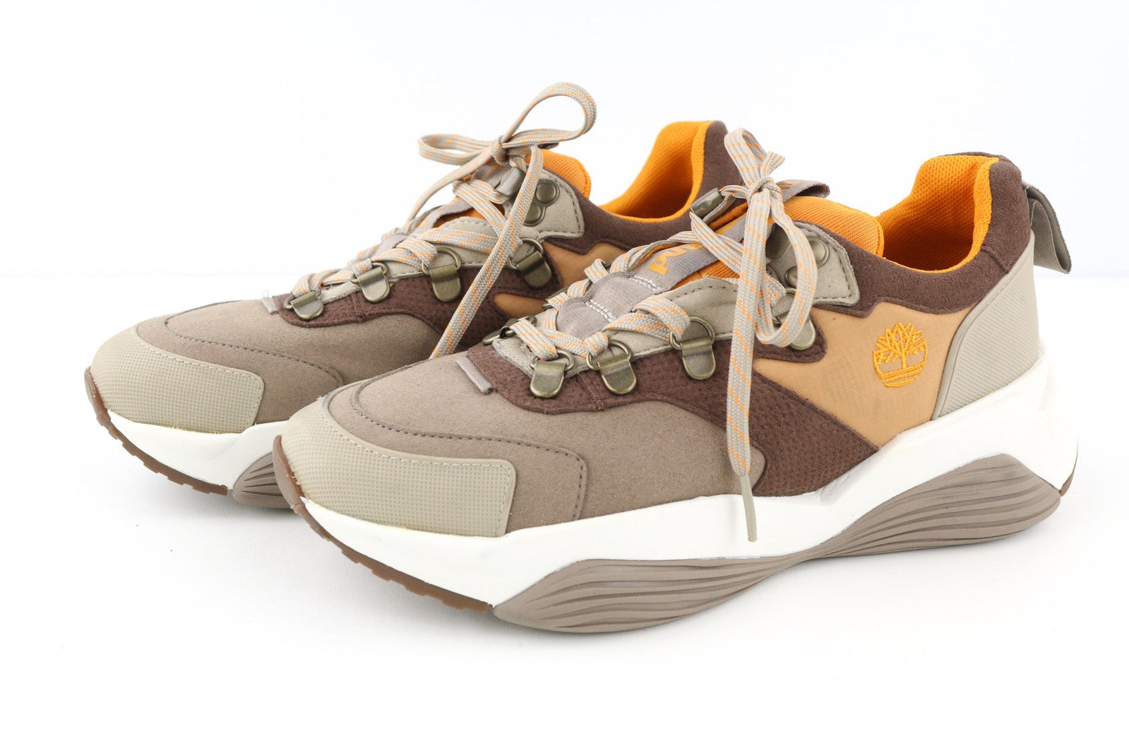 TIMBERLAND A1YDC-A5850 moteriški sportbačiai EU37.5/38 rudi tekstiliniai žemapadžiai batai 