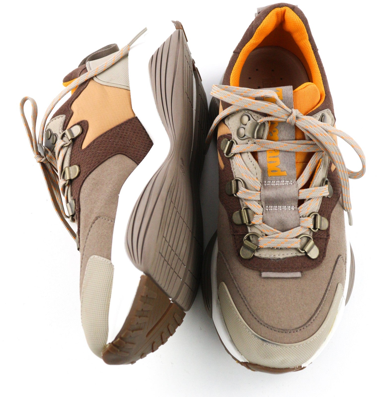 TIMBERLAND A1YDC-A5850 moteriški sportbačiai EU37.5/38 rudi tekstiliniai žemapadžiai batai 