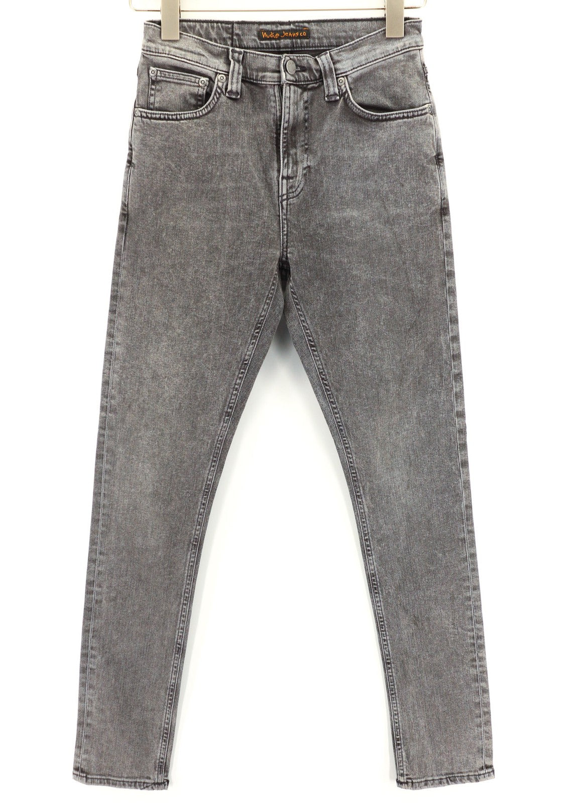 NUDIE JEANS Pipe Led Womens Jeans W27/L30 Skinny Stretch Grey Marble 5-Pocket