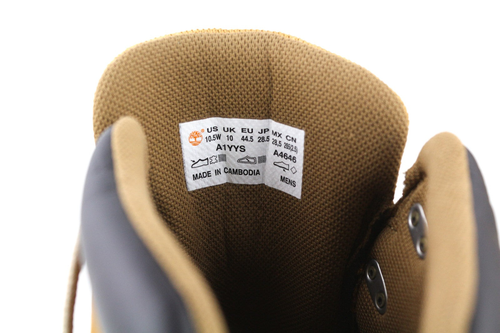 TIMBERLAND A1YYS-A4646 vyriški batai EU44/44.5 rudi odiniai sportbačiai, su raišteliais 