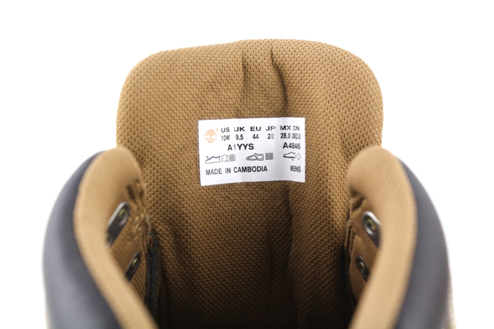 TIMBERLAND A1YYS-A4646 vyriški batai EU44/44.5 rudi odiniai sportbačiai, su raišteliais 