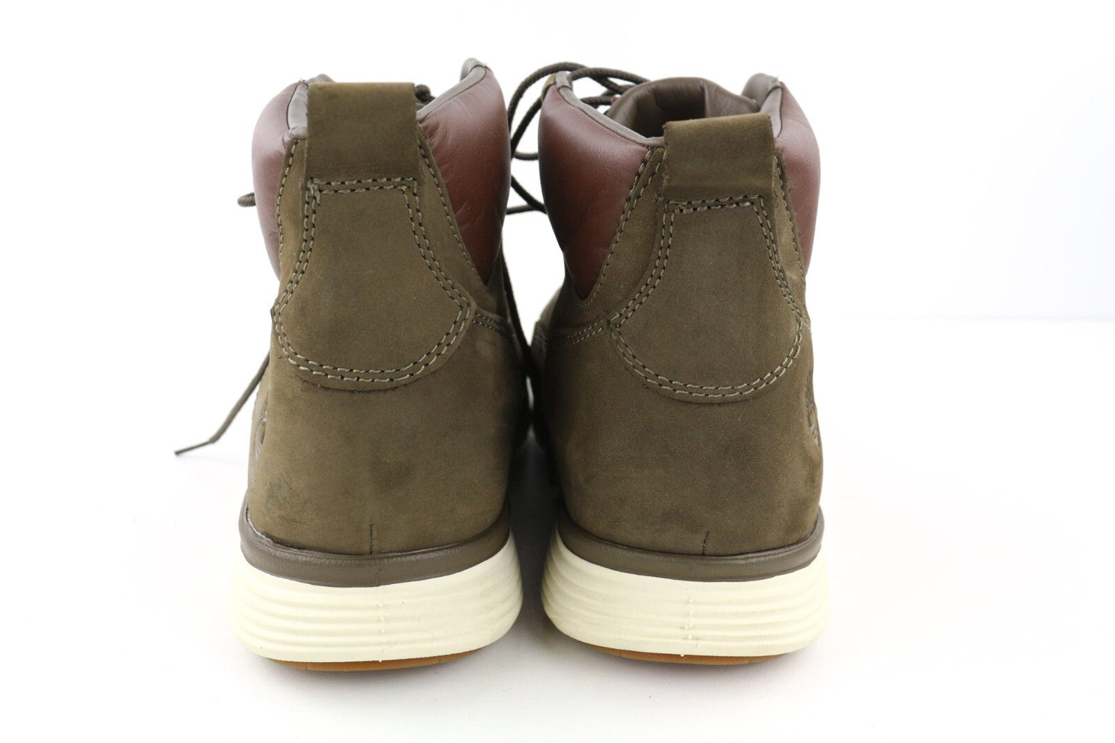 TIMBERLAND A2DNF-A6246 vyriški batai EU43.5/44 chaki spalvos odiniai laisvalaikio batai su raišteliais, aukštakulniai 