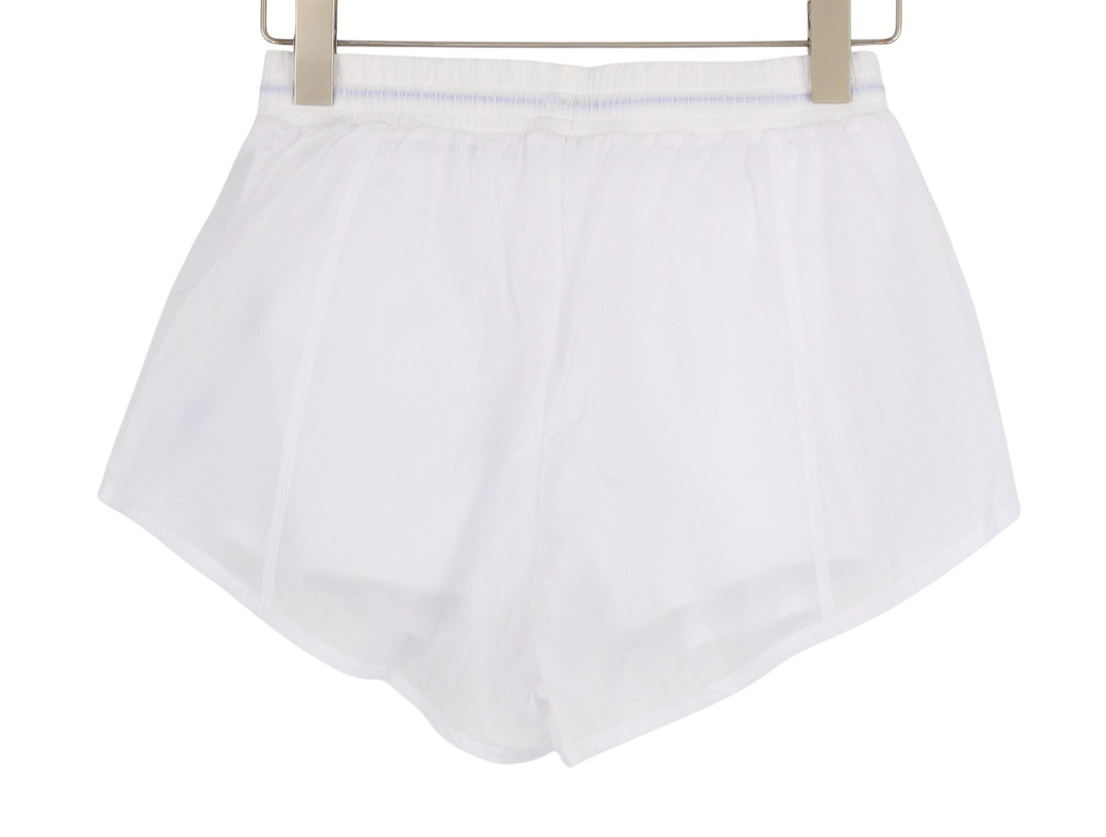 GYMSHARK Pulse moteriški šortai XS dydžio, balti, 2in1, suformuota nugara, vidutinio liemens juosmuo, reguliuojamas juosmuo. 