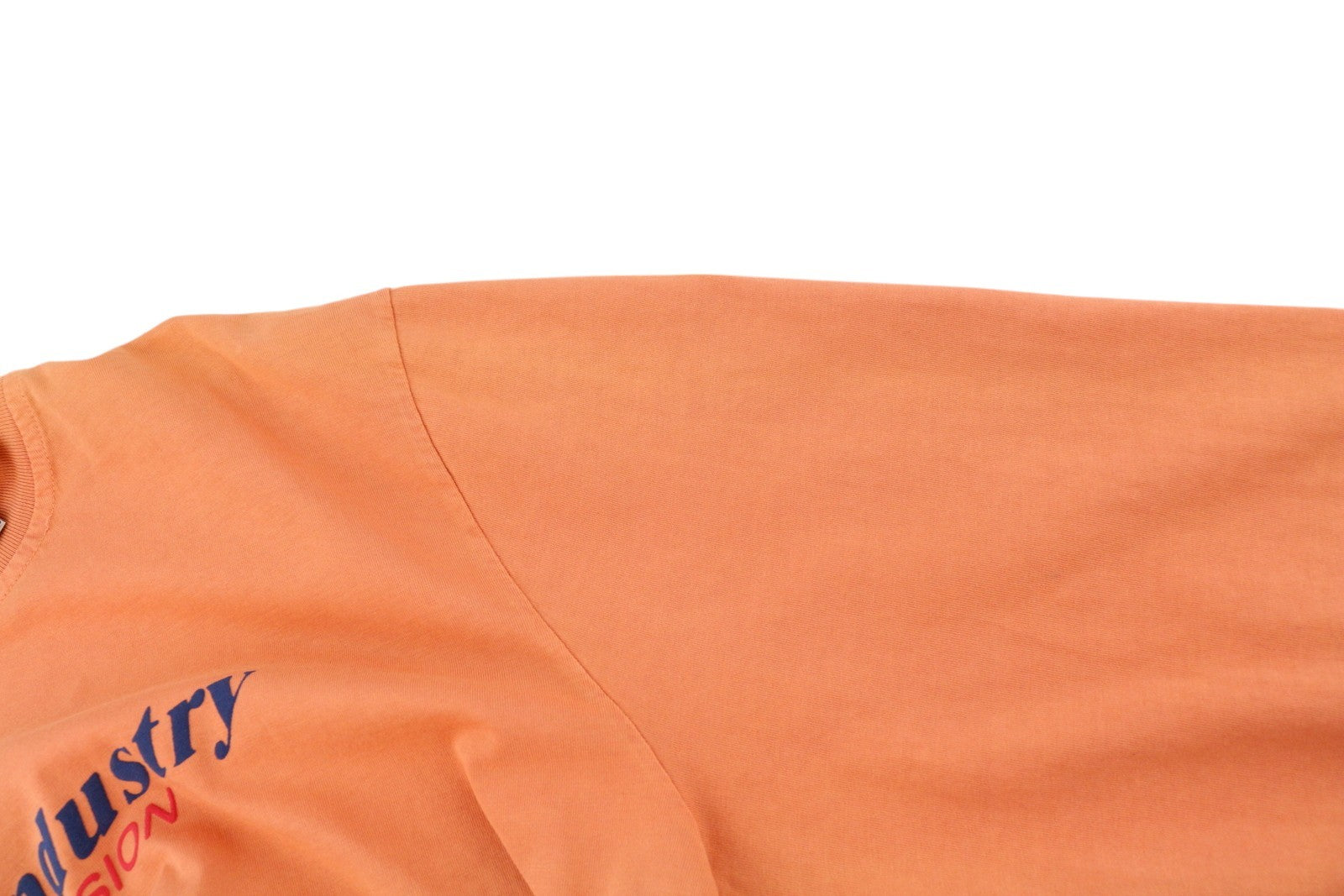 DIESEL T-Just-LS-Ind vyriški marškinėliai L dydžio, oranžiniai, ilgomis rankovėmis, apvalia apykakle, trikotažo spalvos, RRP 110 € 