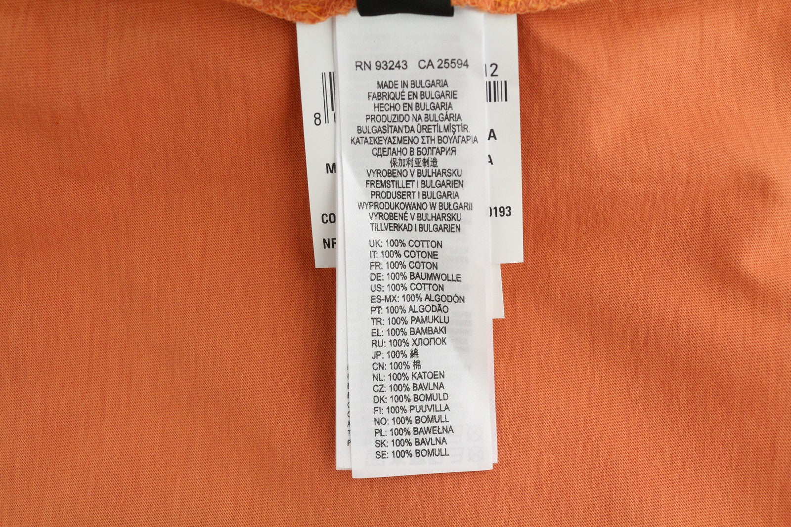 DIESEL T-Just-LS-Ind vyriški marškinėliai L dydžio, oranžiniai, ilgomis rankovėmis, apvalia apykakle, trikotažo spalvos, RRP 110 € 