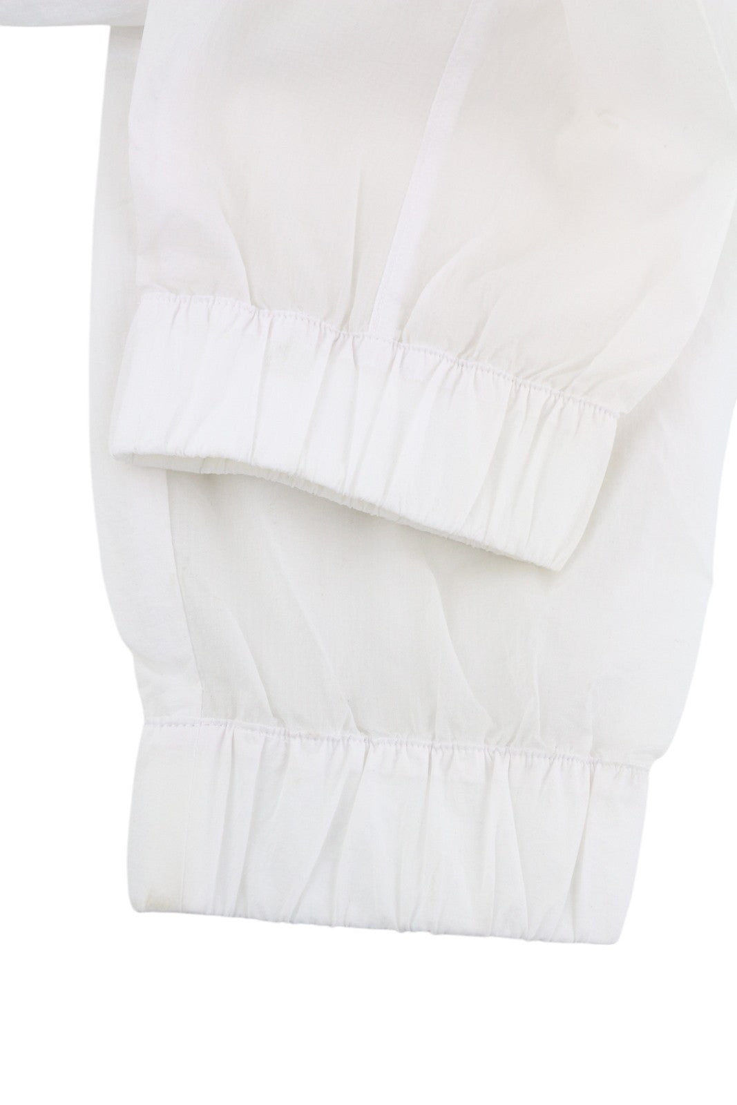 GYMSHARK Pulse moteriškos kelnės M balti permatomi šortai su raišteliu viduje 