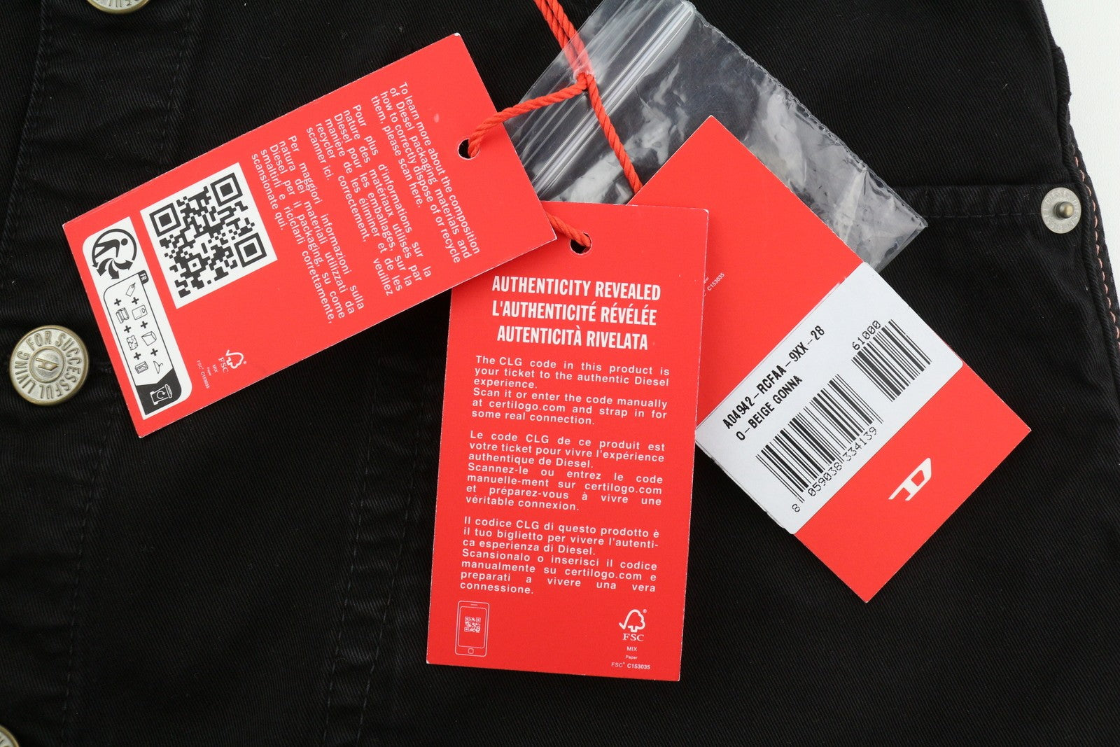 DIESEL O-Beige moteriškas sijonas W28 juodas drobinis sijonas su sagomis, laisvalaikio mini sijonas, rekomenduojama kaina 150 €