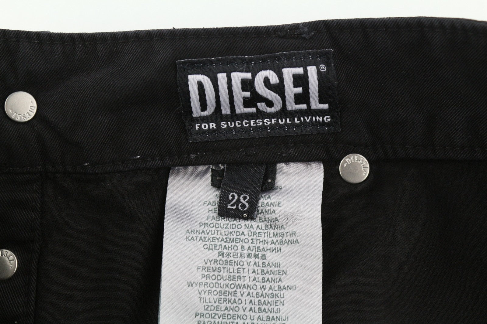 DIESEL O-Beige moteriškas sijonas W28 juodas drobinis sijonas su sagomis, laisvalaikio mini sijonas, rekomenduojama kaina 150 €
