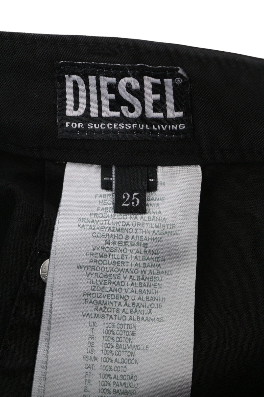 DIESEL O-Beige moteriškas sijonas W25 juodas dryžuotas sijonas su sagomis, laisvalaikio stiliaus, mini, RRP150