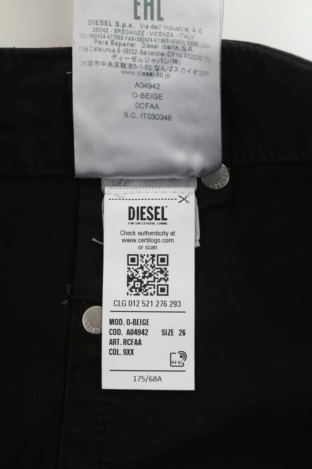 DIESEL O-Beige moteriškas sijonas W26 juodas dryžuotas sijonas su sagomis, laisvalaikio mini sijonas, RRP150