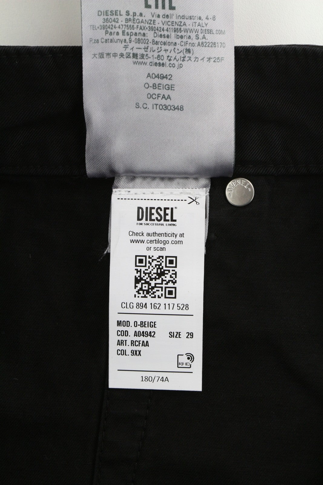 DIESEL O-Beige moteriškas sijonas W29 juodas dryžuotas sijonas su sagomis, laisvalaikio mini sijonas, RRP150