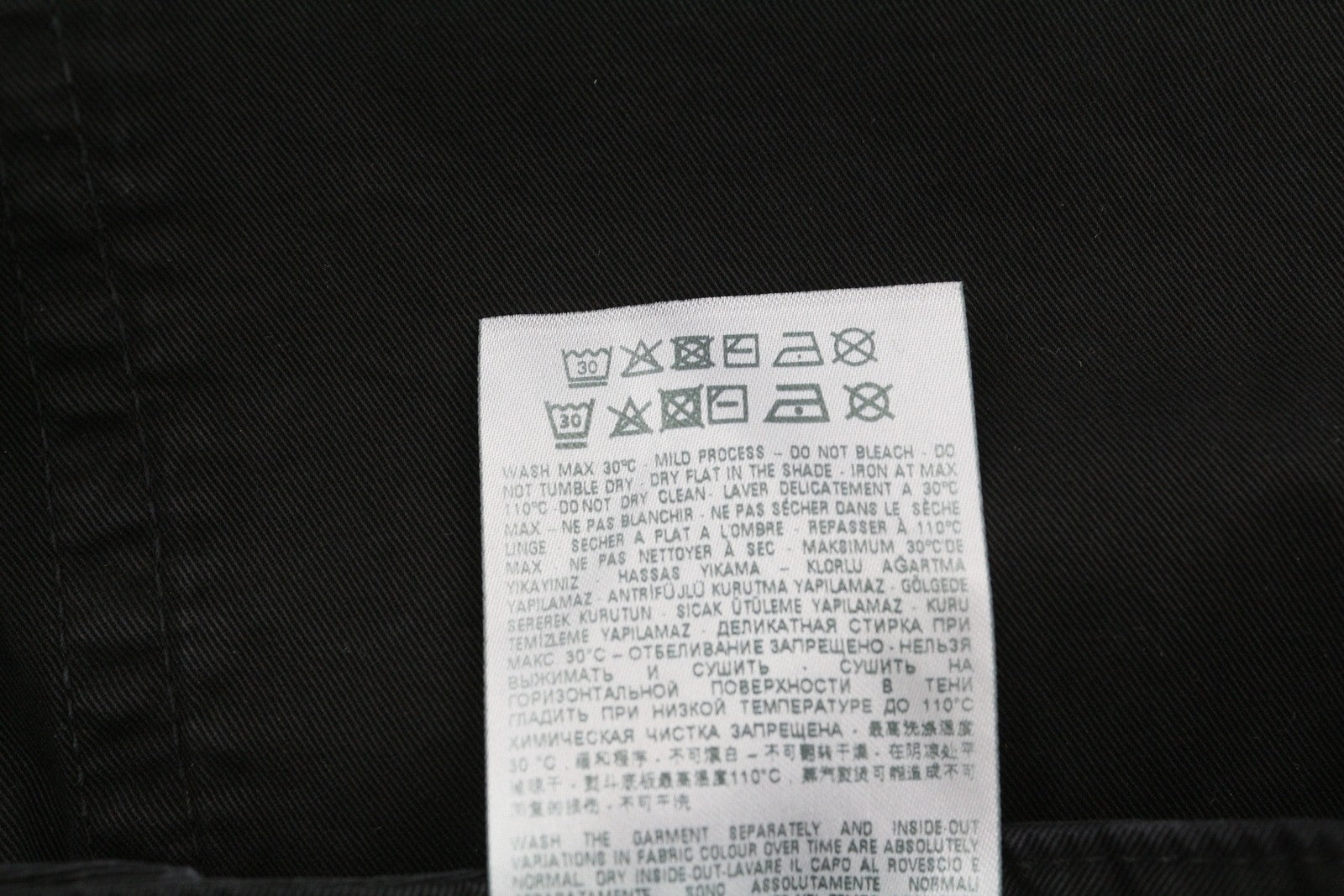 DIESEL O-Beige moteriškas sijonas W29 juodas dryžuotas sijonas su sagomis, laisvalaikio mini sijonas, RRP150