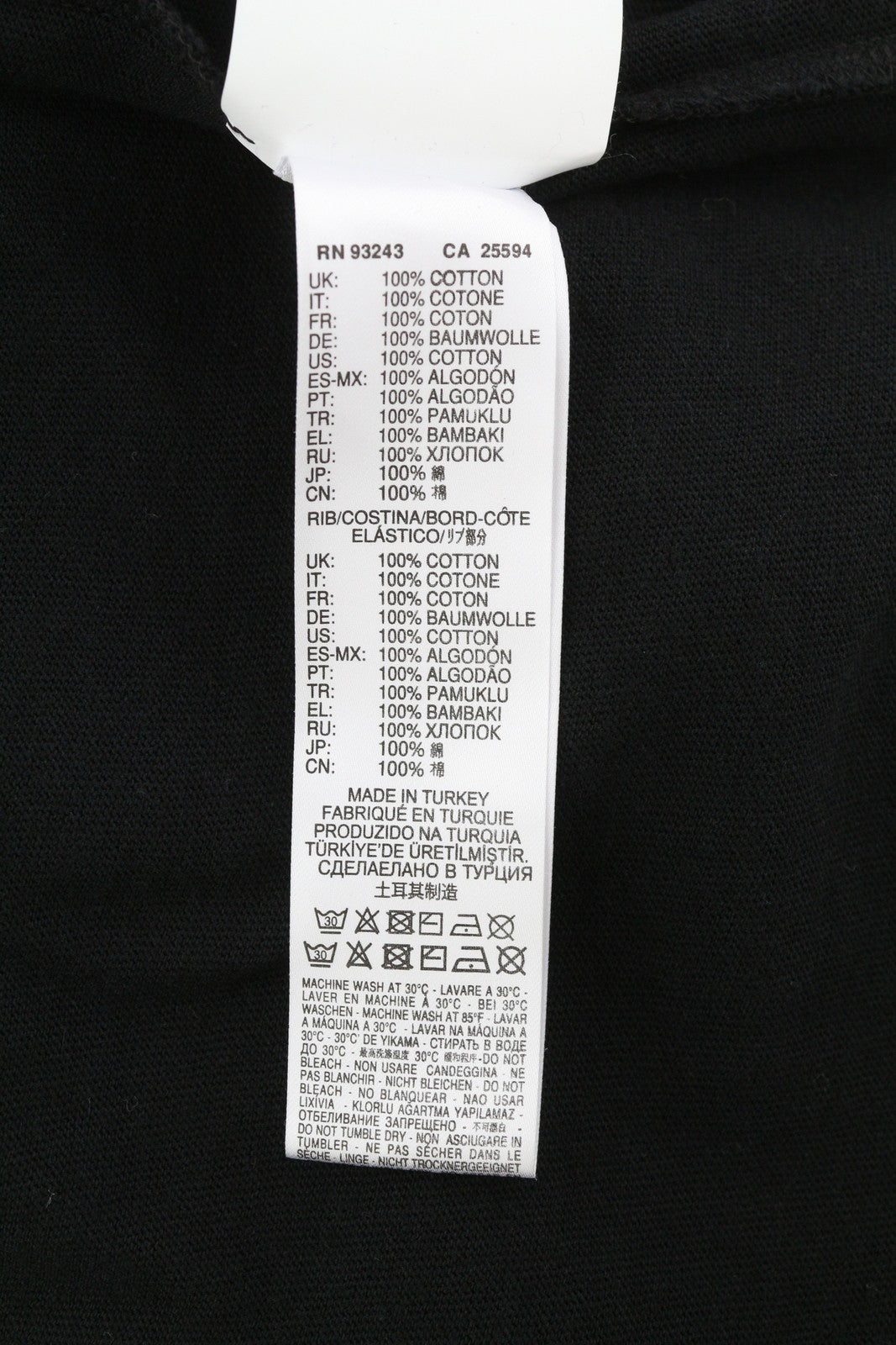 DIESEL D4D-20 Men T-Shirt L Black Short Sleeve Crew Patch Logo Tricot Cotton