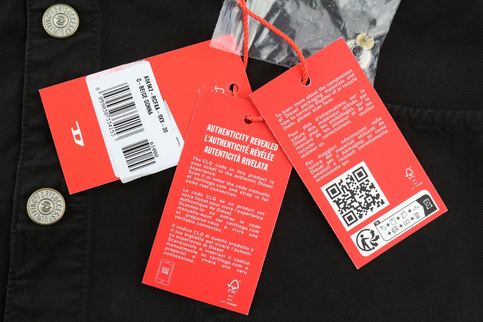 DIESEL O-Beige moteriškas sijonas W30 juodas drobinis sijonas su sagomis, laisvalaikio mini sijonas, RRP150