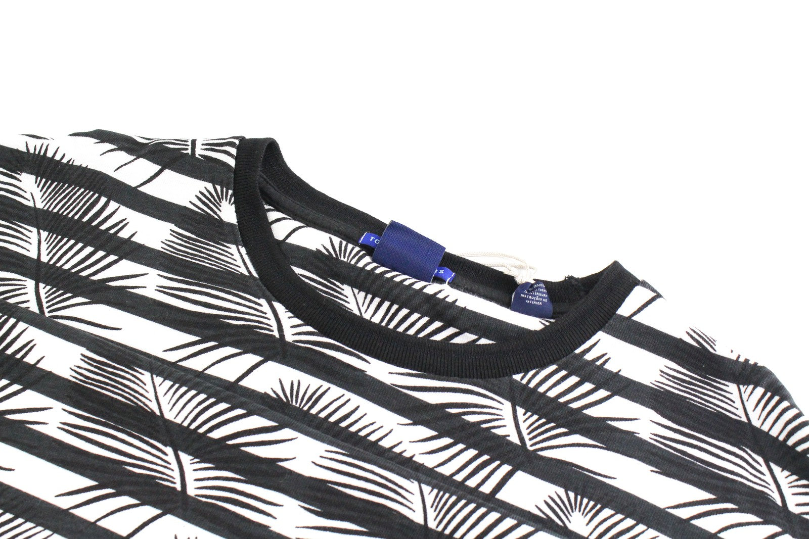 SCOTCH & SODA Ams Couture Men's M Black Cotton Anti-Fit Striped T-Shirt